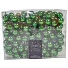 Üveggömb pick fenyő zöld fényes 2,5cm 12db-os