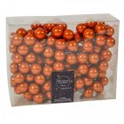 Üveggömb pick terra barna fényes 2,5cm 12db-os