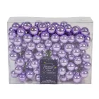 Üveggömb pick világoslila 2,5cm 12db-os