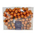 Üveggömb pick fahéj fényes 2,5cm 12db-os