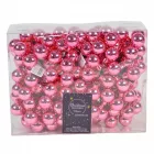 Üveggömb pick rúzs pink fényes 2,5cm 12db-os