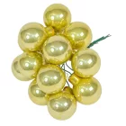 Üveggömb pick pisztácia fényes 2,5cm 12db-os