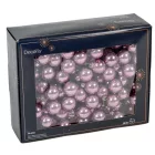 Üveggömb pick kristály lila fényes 2,5cm 12db-os