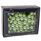 Üveggömb pick zöld tea fényes 2,5cm 12db-os