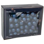 Üveggömb pick éj kék matt 2,5cm 12db-os