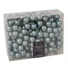 Üveggömb pick hajnal kék matt 2,5cm 12db-os