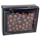 Üveggömb pick eszpresszó matt 2,5cm 12db-os