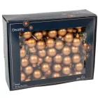 Üveggömb pick pekándió barna matt 2,5cm 12db-os