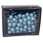 Üveggömb pick jég kék matt 2,5cm 12db-os