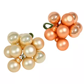 Üveggömb pick gyöngy fényes-matt mix 2cm 10db-os