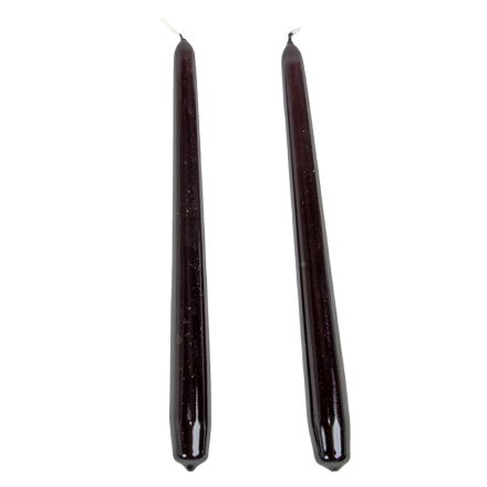 Lakkozott szálas gyertya 240x22mm fekete 10db/csom (db ár)