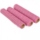Glitteres hálós dekor anyag rózsaszín 28x200cm