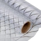 Mintás organza ezüst 36x200cm