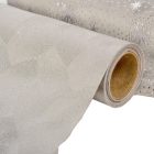 Mintás bársony tekercs ezüst 28x150cm 