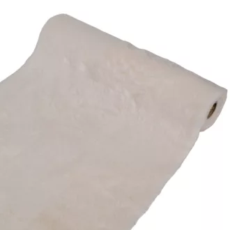 Műszőrme dekoranyag krém 28x150cm