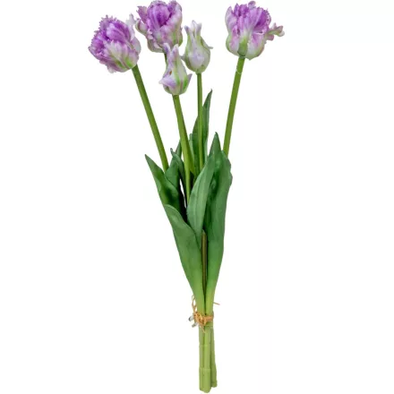 Papagáj tulipán gumi 5v. cirkás lila M46cm 12db/#