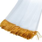 Koszorú szalag 7x200cm fehér-arany 10db/csom (db ár)