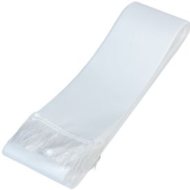 Koszorú szalag 7x200cm fehér-fehér 10db/csom (db ár)