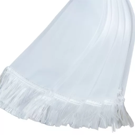 Koszorú szalag 7x200cm fehér-fehér 10db/csom (db ár)