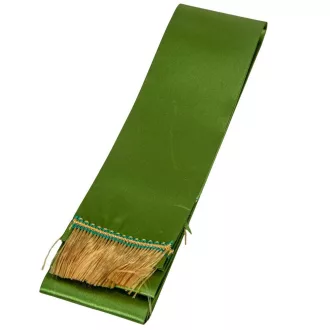Koszorú szalag 7x200cm mohazöld-arany 2db/csom (db ár)