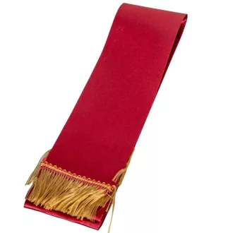 Koszorú szalag 7x200cm bordó-arany 2db/csom (db ár)