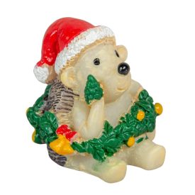 Kutyus koszorúval poly M3,6cm