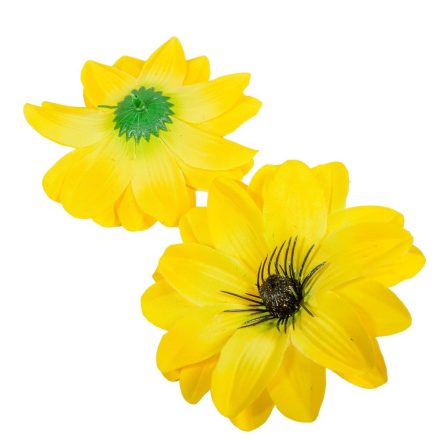 Dália virágfej sárga D11cm 12db/csom