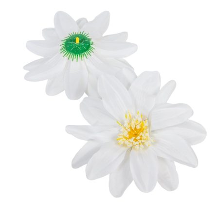 Dália virágfej D16cm  S-074 fehér 12db/csom