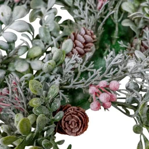 Tobozos, bogyós koszorú D33cm