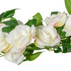 Rózsa girland fehér-rózsaszín 150cm