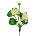 Tavirózsa csokor fehér 3v. M37cm 48db/#