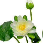 Tavirózsa csokor fehér 3v. M37cm 48db/#