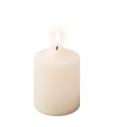 Gyertya LED-es krém D7,5cm M12,5cm