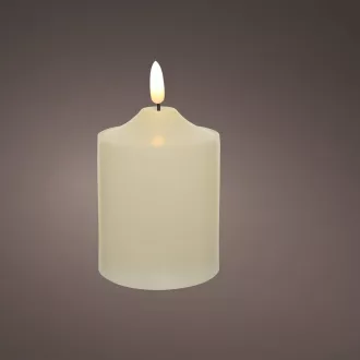 Gyertya LED-es krém D7,5cm M12,5cm