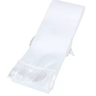 Koszorú szalag 9x200cm fehér-fehér 10db/csom (db ár)