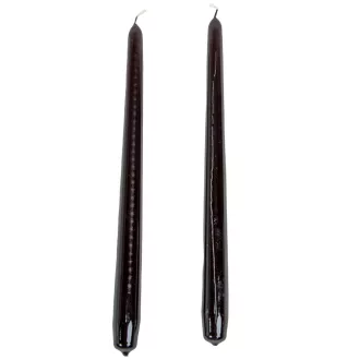 Lakkozott szálas gyertya 290x22mm fekete 10db/csom (db ár)