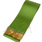 Koszorú szalag 9x200cm mohazöld-arany 2db/csom (db ár)