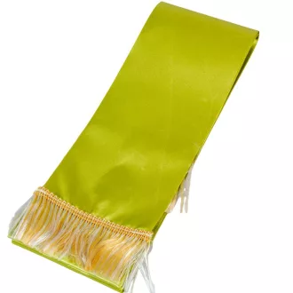 Koszorú szalag 9x200cm kekizöld-arany 2db/csom (db ár)