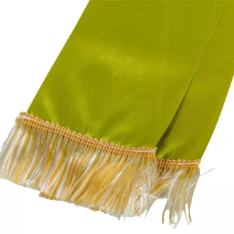 Koszorú szalag 9x200cm kekizöld-arany 2db/csom (db ár)