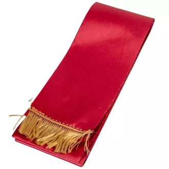 Koszorú szalag 9x200cm bordó-arany 2db/csom (db ár)