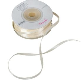 Szatén szalag két oldalas  Ivory 3mmx50m