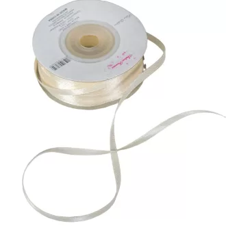 Szatén szalag két oldalas  Ivory 3mmx50m