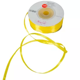 Szatén szalag két oldalas Yellow 3mmx50m