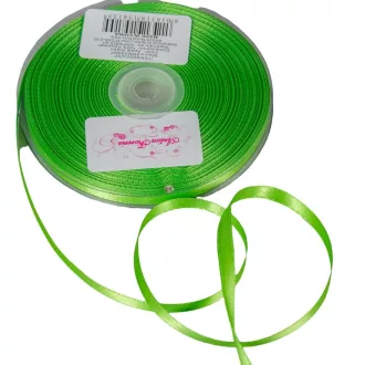 Szatén szalag két oldalas Apple Green 6mmx50m 