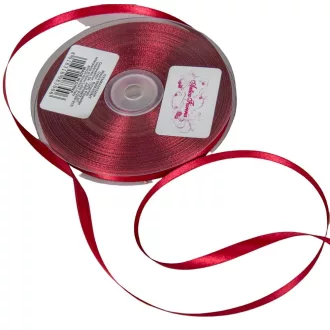 Szatén szalag két oldalas Burgundy 6mmx50m 