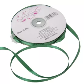 Szatén szalag két oldalas Forest Green 6mmx50m