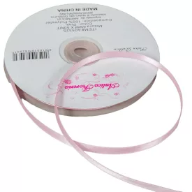 Szatén szalag két oldalas Pink 6mmx50m 