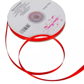 Szatén szalag két oldalas Red 6mmx50m