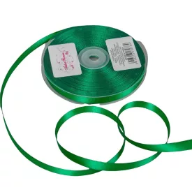 Szatén szalag két oldalas Dark Green 10mmx50m