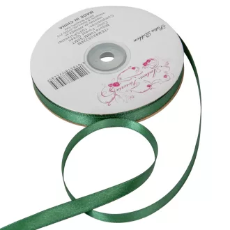 Szatén szalag két oldalas Forest Green 10mmx50m